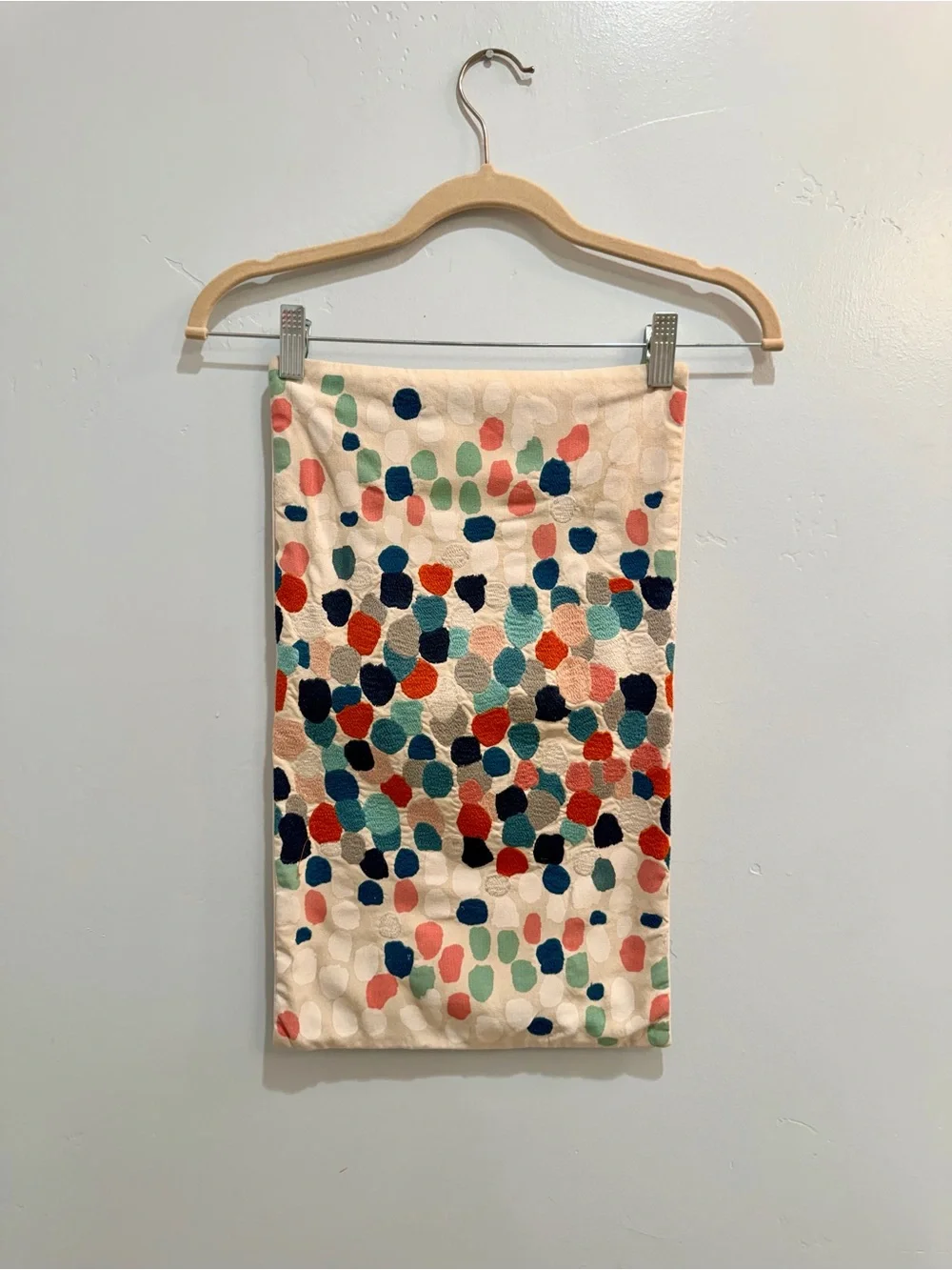 West Elm Abstract Watercolor Pillow Covers Pink, Coral Blue Bundle of 3 MCM
